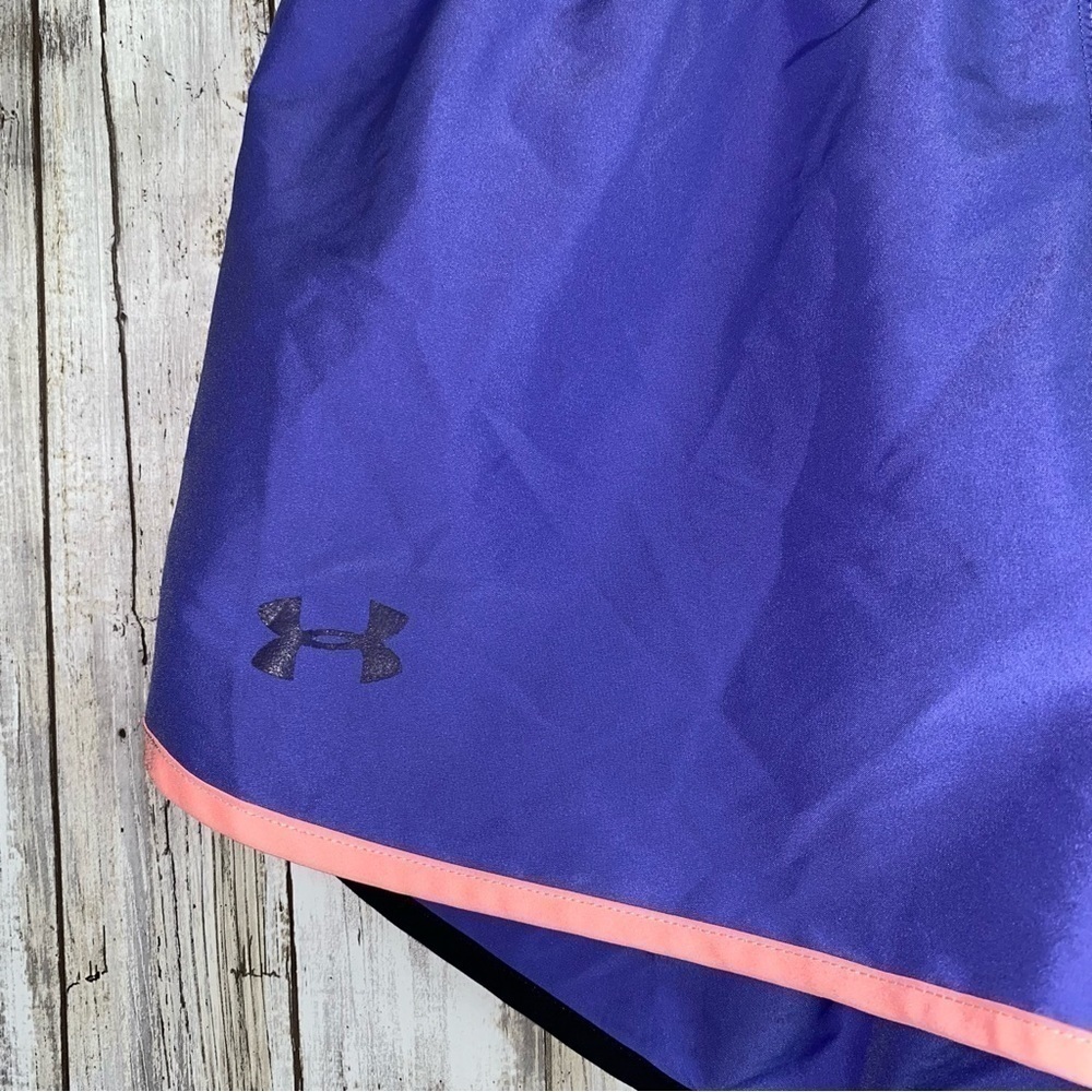 Under Armor Kids Purple Athletic Shorts - Picture 2 of 4